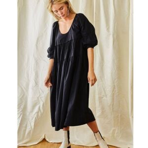 Free People Syd Poplin Cotton Midi Dress Size XS